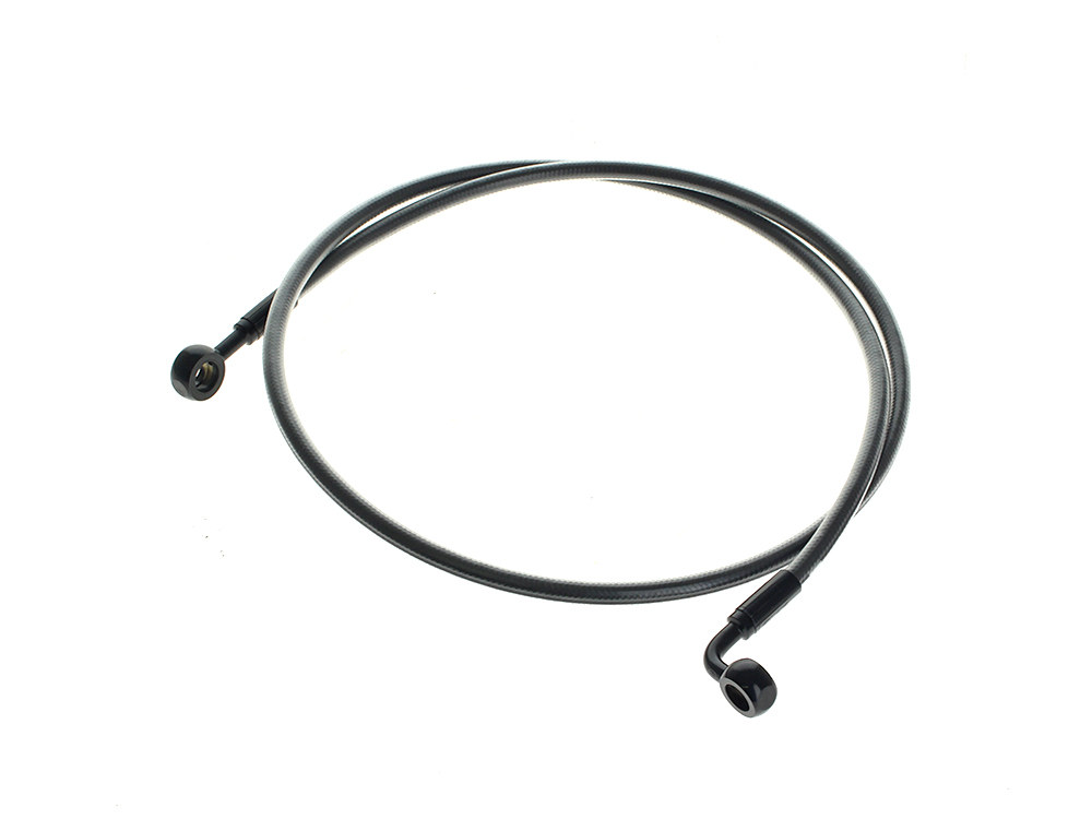 48in. E-Z Align Front Brake Line with 7/16in. x 180 Degree Banjo - Black Pearl