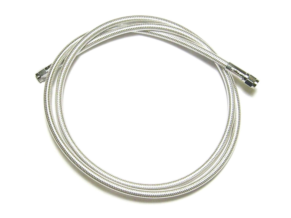 19in. Universal Brake Line - Sterling Chromite.