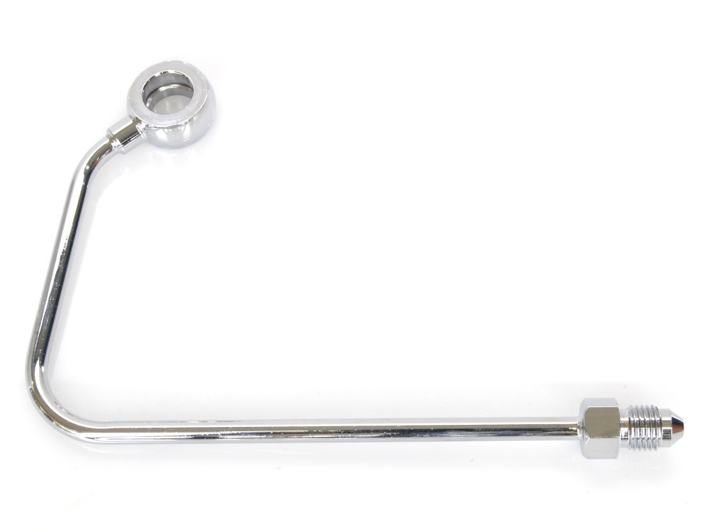 ABS Pump to Top Brake Line ABS Adapter J-Hook - Chrome. Fits Softail 2011-2017.