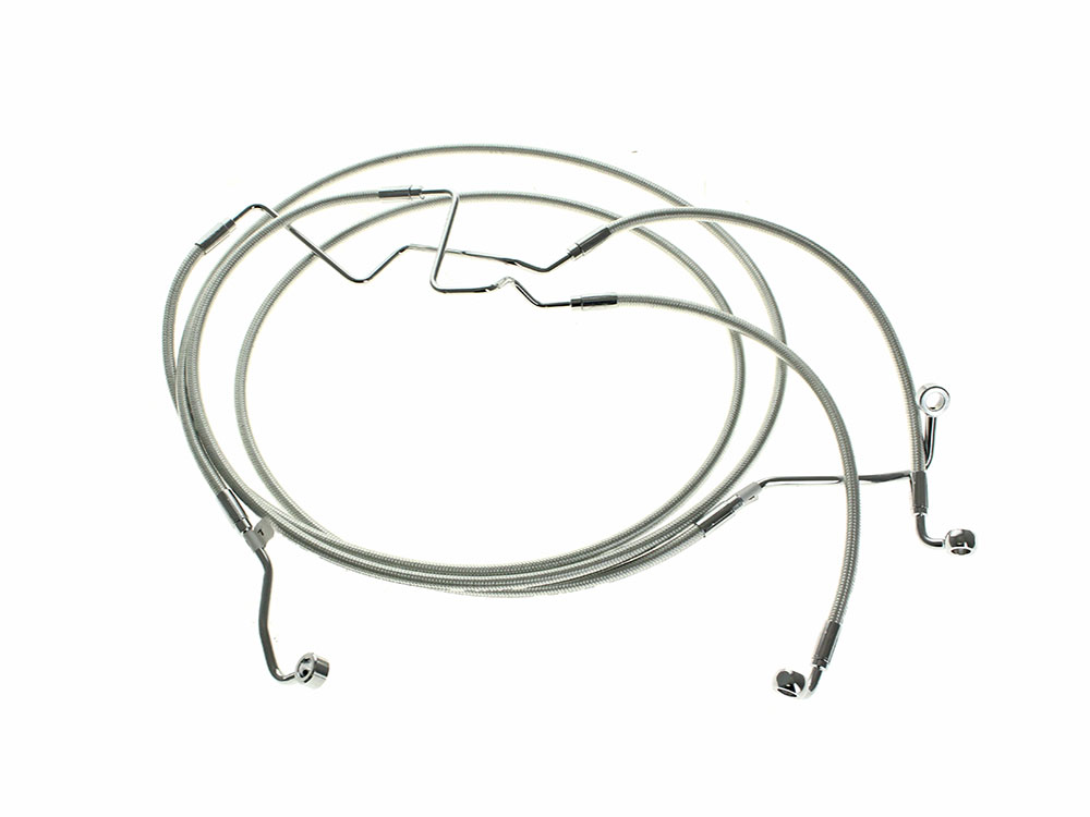Lower Front Brake Line - Sterling Chromite. Fits Road Glide Limited 2024up