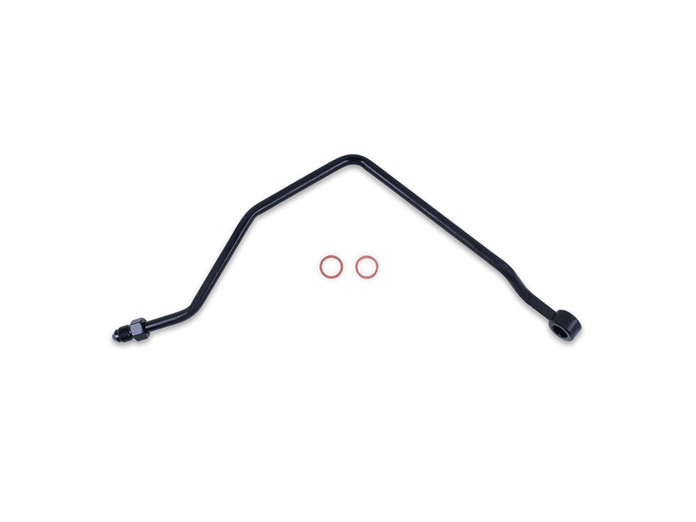 ABS Pump to Rear Brake Caliper Adapter - Black. Fits Softail 2018-2024