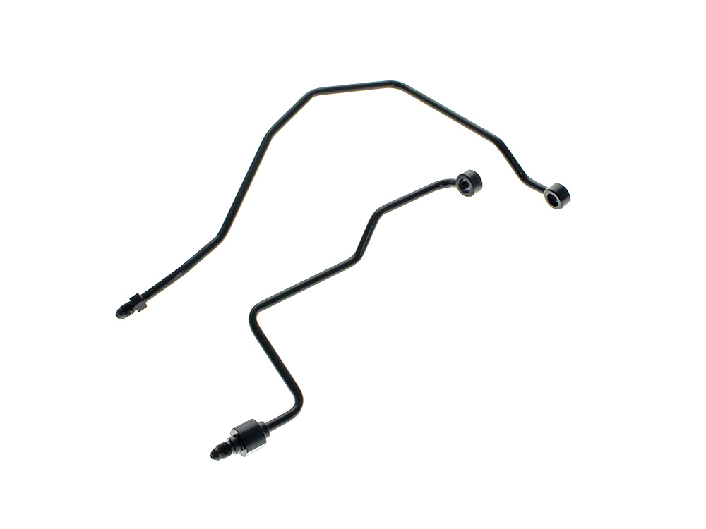 Rear Brake Master Cylinder to ABS Pump - Black. Fits Softail 2018-2024