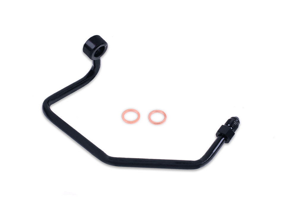 ABS Pump to Rear Brake Caliper Adapter - Black. Fits Touring 2014-2023