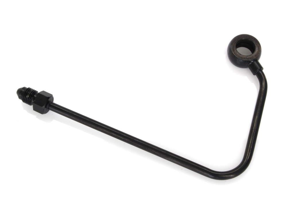 ABS Pump to Top Brake Line ABS Adapter J-Hook - Black. Fits Softail 2011-2017.