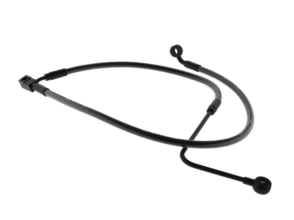 Stock Length Lower Front Brake Line - Black Pearl. Fits FXST Softail 2011-2015 & Rocker 2011