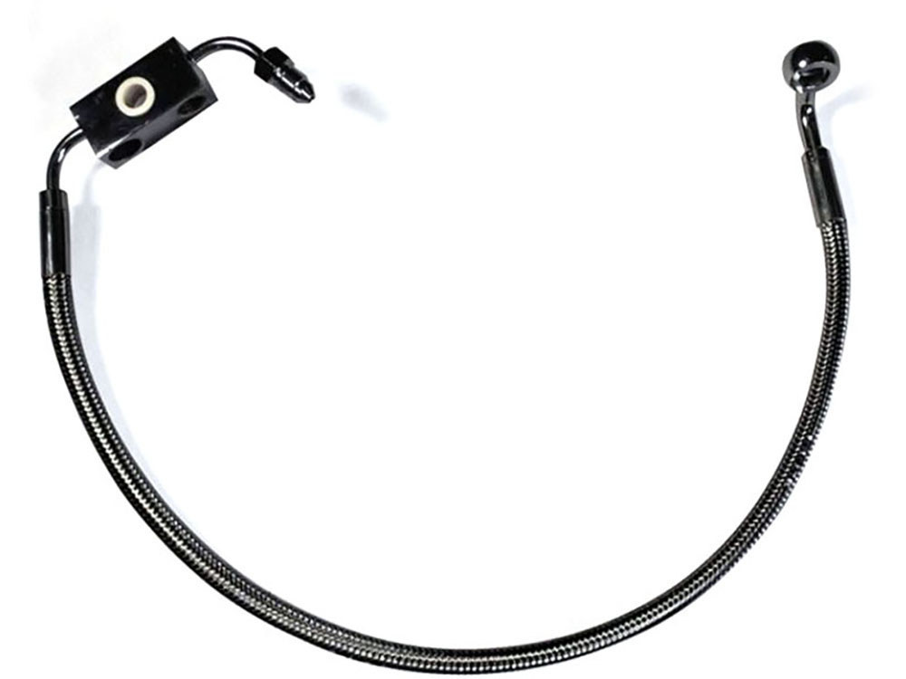 Stock Length Lower Front Brake Line - Black Pearl. Fits Sportster Seventy-Two 2014-2016
