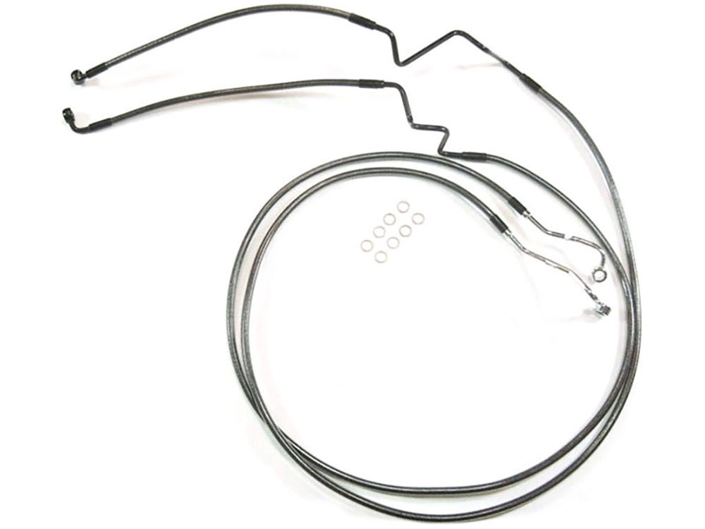 Lower Front Brake Line – Black Pearl. Fits Touring 2014up with ABS.