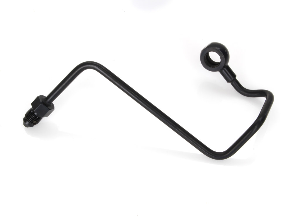 ABS Pump to Top Brake Line Adapter J-Hook - Black. Fits V-Rod 2008-2017.