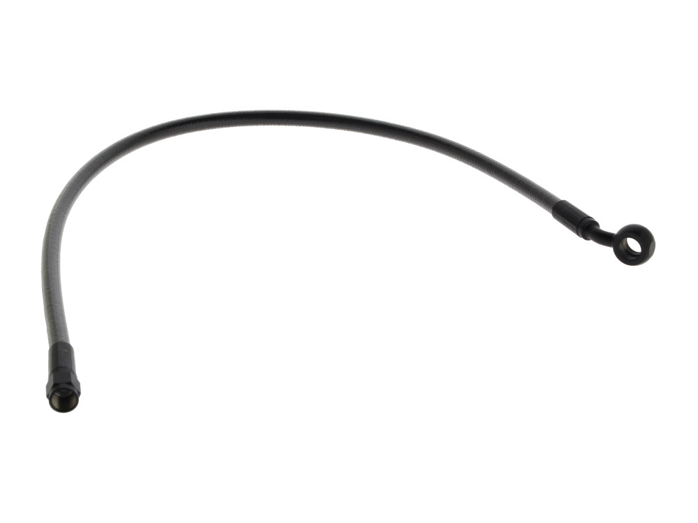22in. Upper Front Brake Line with 10mm x 35 Degree Banjo - Black Pearl.