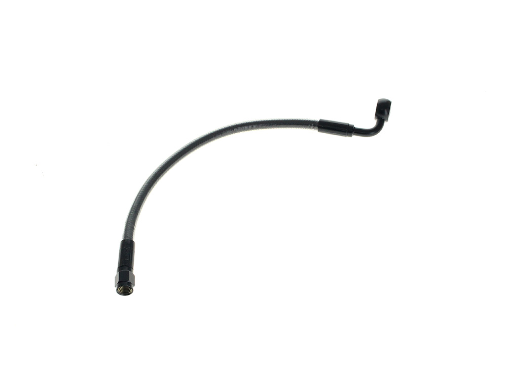 11in. Upper Front Brake Line with 10mm x 90 Degree Banjo - Black Pearl.