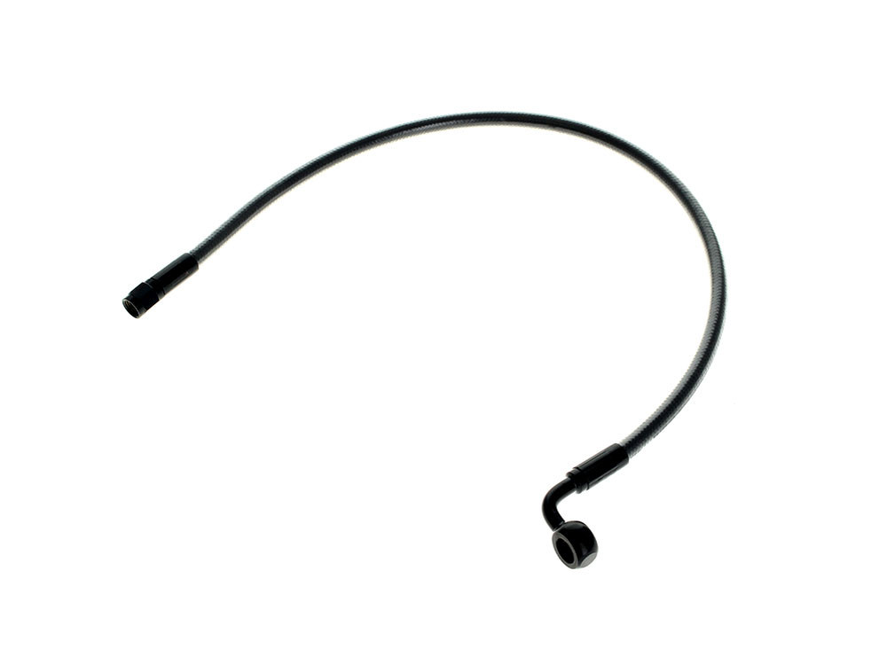 21in. Upper Front Brake Line with 10mm x 90 Degree Banjo - Black Pearl.
