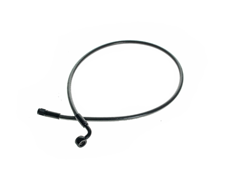 30in. Upper Front Brake Line with 10mm x 90 Degree Banjo - Black Pearl.