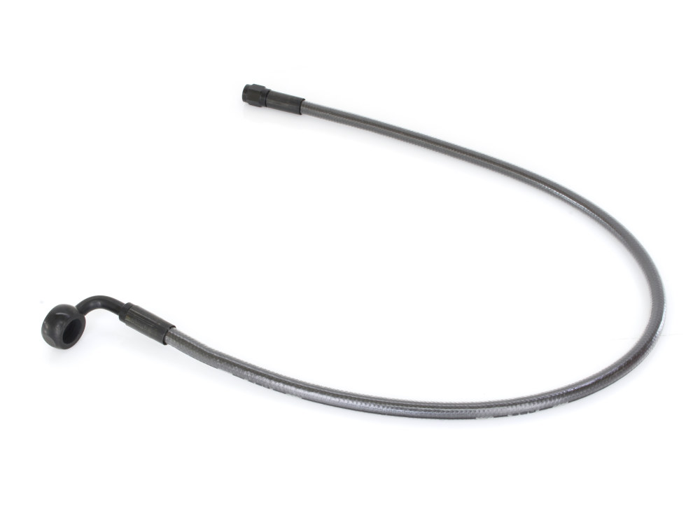 24in. Upper Front Brake Line with 12mm x 90 Degree Banjo - Black Pearl.