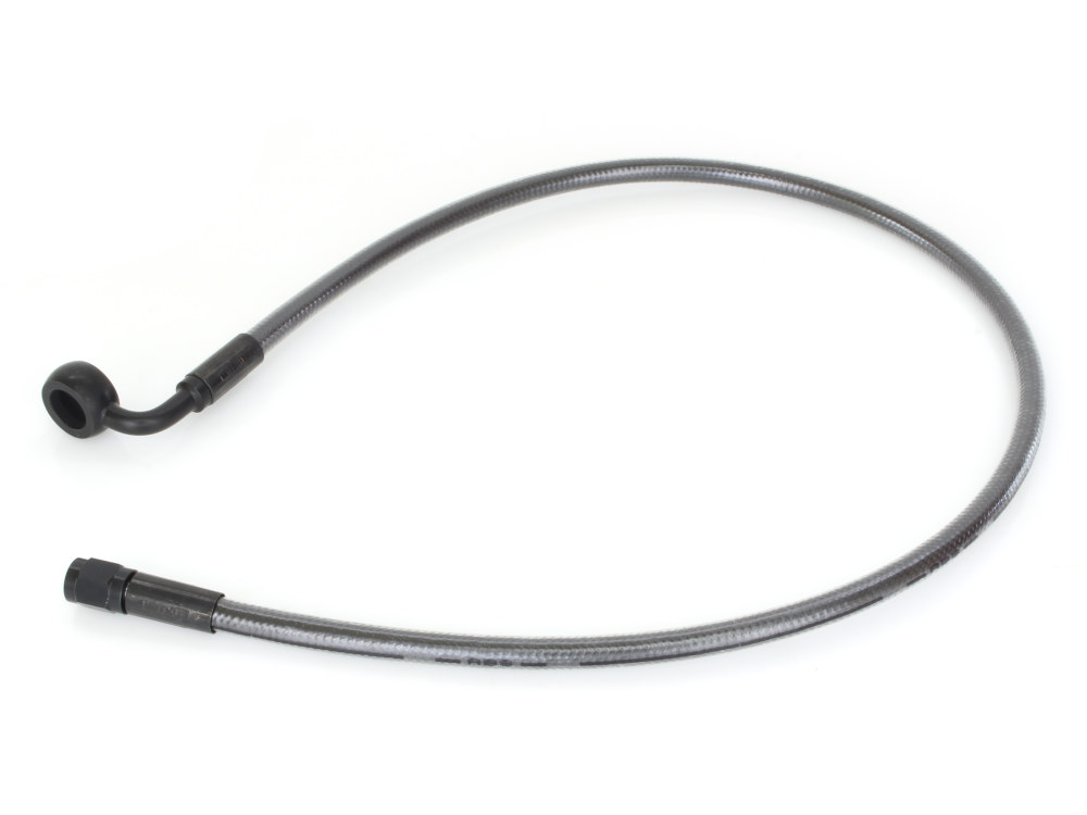 26in. Upper Front Brake Line with 12mm x 90 Degree Banjo - Black Pearl.