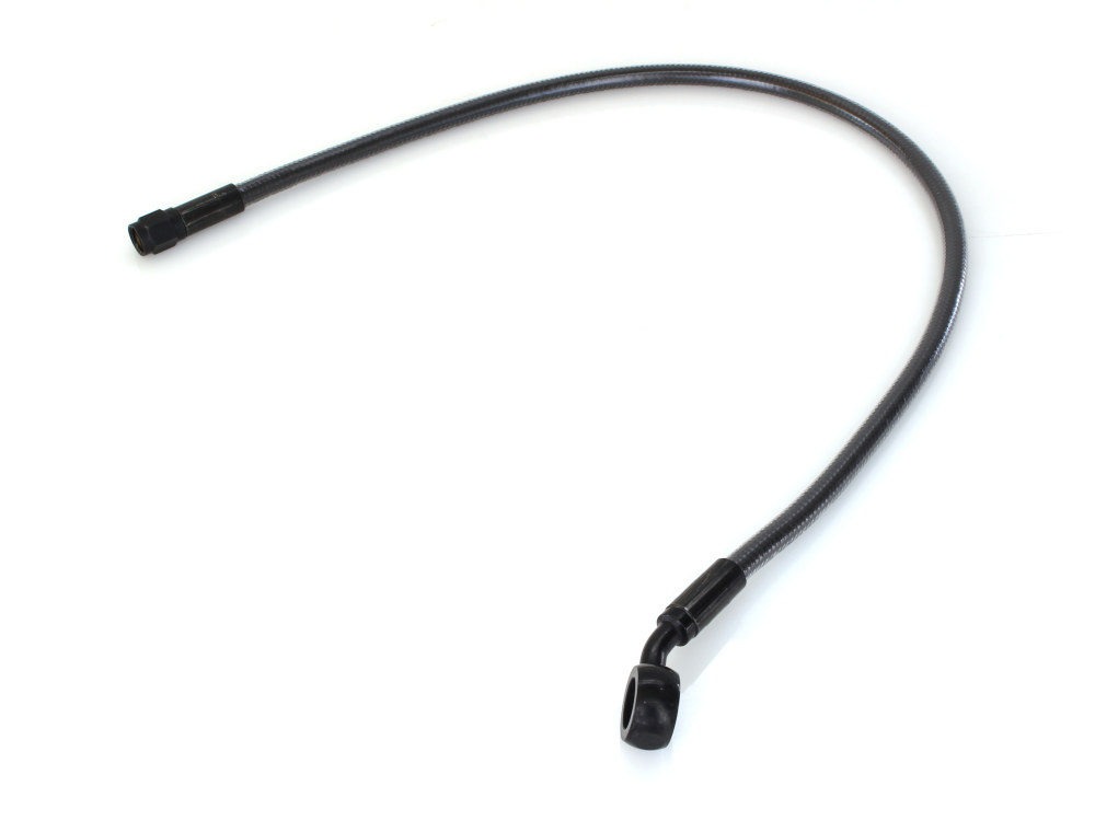 22in. Upper Front Brake Line with 12mm x 35 Degree Banjo - Black Pearl.