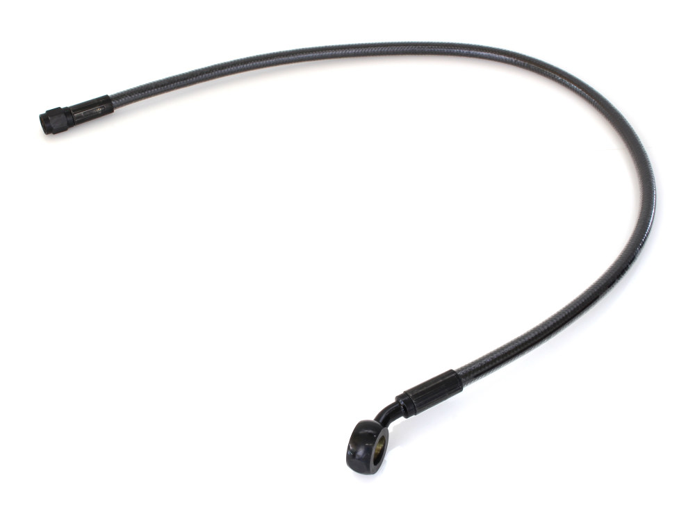 24in. Upper Front Brake Line with 7/16in. x 35 Degree Banjo - Black Pearl.