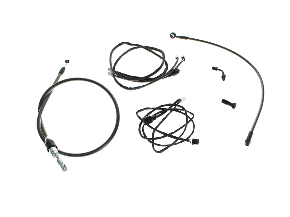Magnum Shielding Black Pearl Cable Kit. Suits 6.5in. Risers on Low Rider S & Low Rider ST 2025up