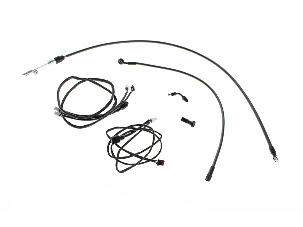 Magnum Shielding Black Pearl Cable Kit. Suits 9.5in. Risers on Low Rider S & Low Rider ST 2025up