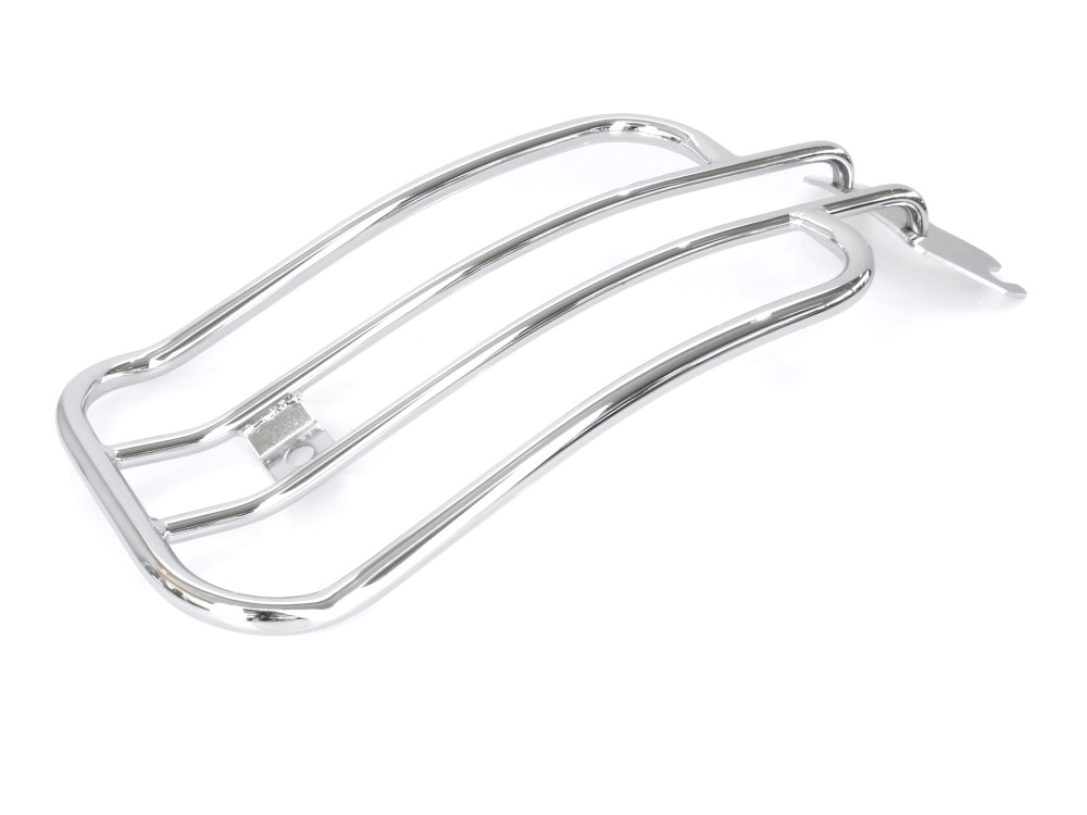 Solo Seat Luggage Rack – Chrome. Fits Softail Deluxe & Heritage Softail Classic 2018up.