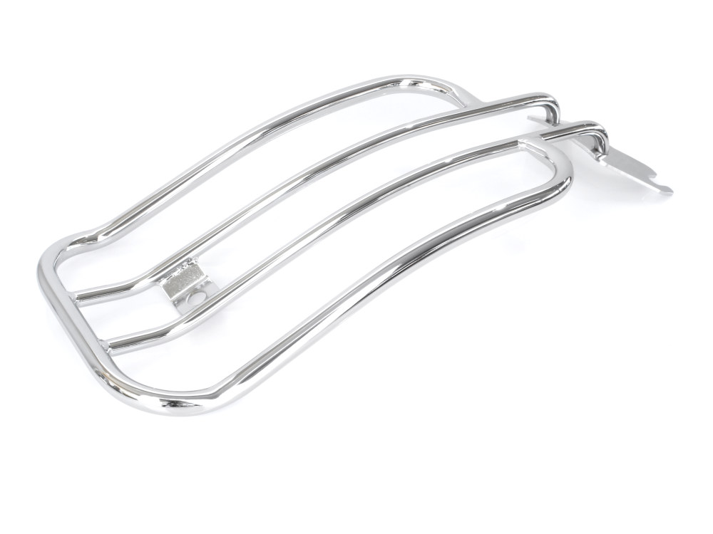 Solo Seat Luggage Rack - Chrome. Fits Softail Deluxe & Heritage Softail Classic 2018up.