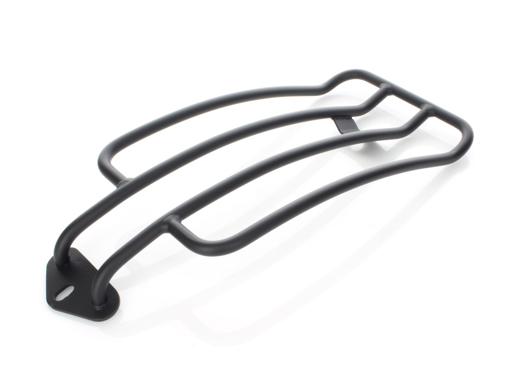Solo Seat Luggage Rack - Matte Black. Fits Softail Slim 2012-2017 & Blackline 2011-2013.