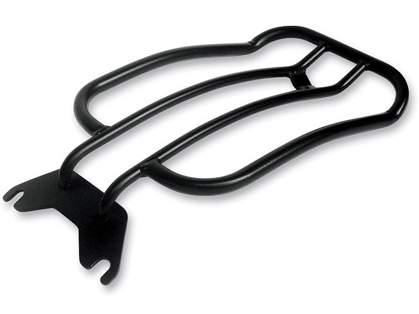Solo Seat Luggage Rack - Matte Black. Fits Deluxe & Heritage 2005-2017 & Fat Boy 2007-2017.
