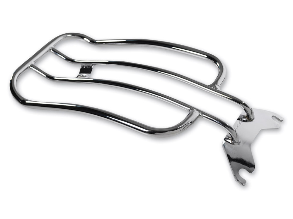 Solo Seat Luggage Rack – Chrome. Fits Fat Boy 2018up & Breakout 2013up.