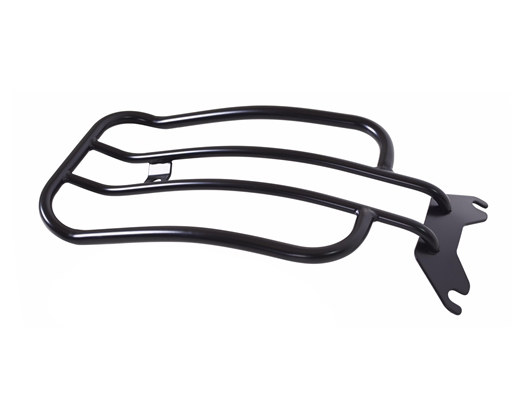 Solo Seat Luggage Rack - Gloss Black. Fits Fat Boy 2018up & Breakout 2013up.