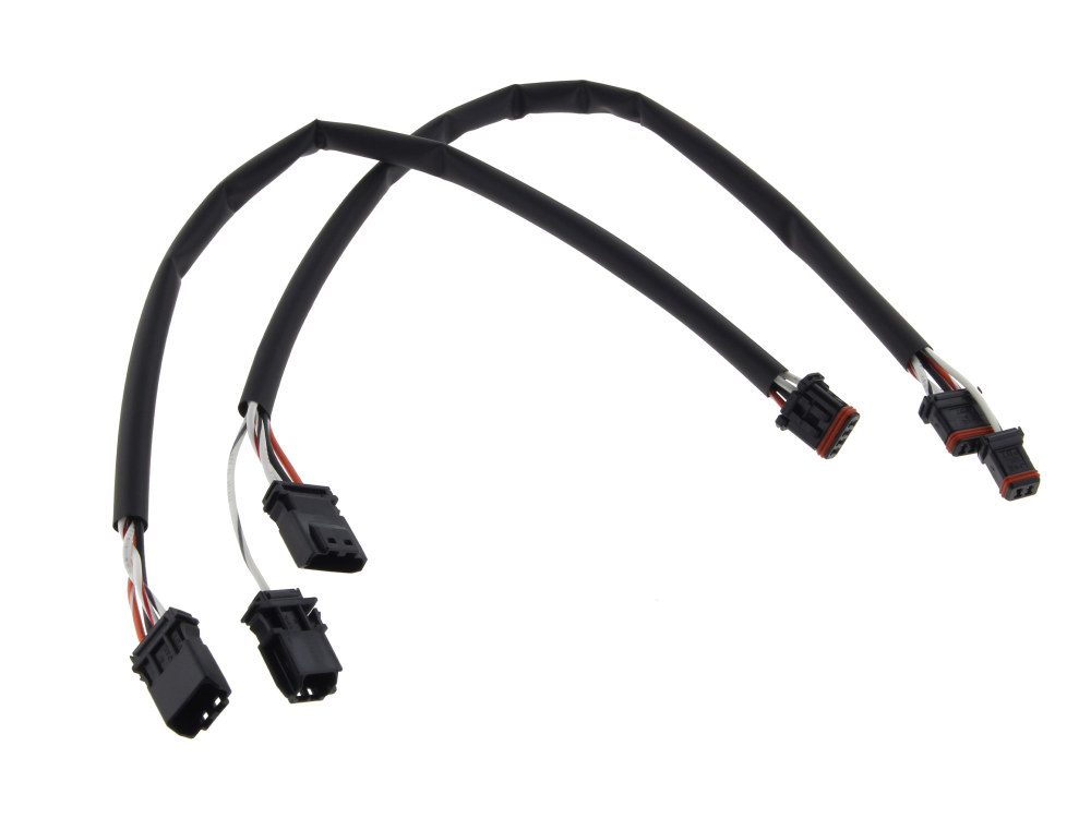 Handlebar Wiring Harness 12in. Extension Kit. Fits Softail 2011up, Touring 2014up, Sportster 2014-2021 & Dyna 2012-2017.