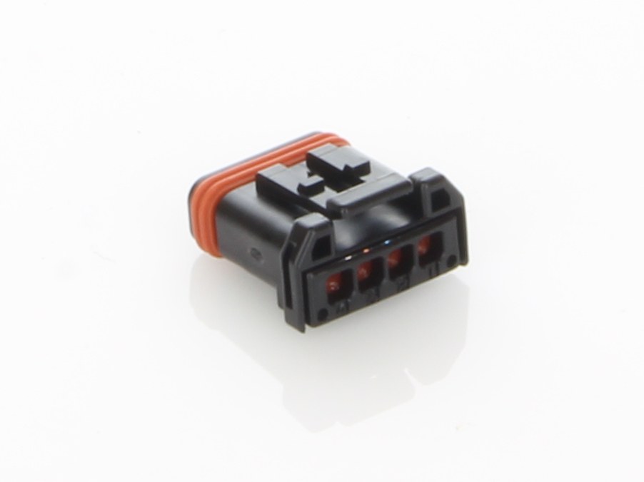 MX-1900 4-Position Socket Housing - Black.