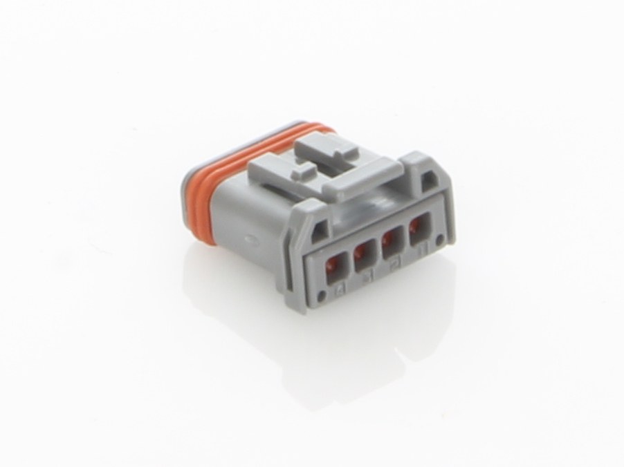 MX-1900 4-Position Socket Housing - Grey.