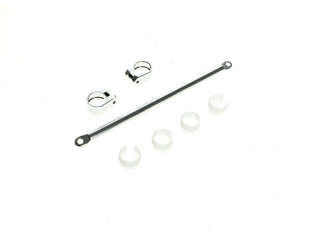 V-Twin Handlebar Crossbar with Clamps - Silver.