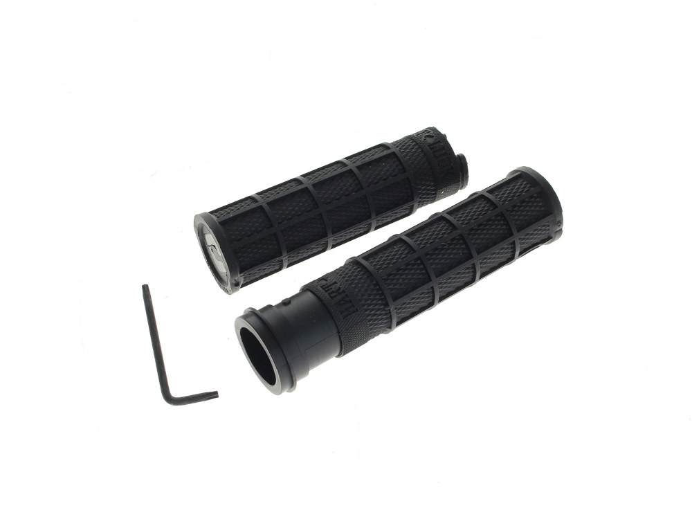 Replacement Rubbers for Hart-Luck Full Waffle Lock-On Handgrips - Black. Fits Indian Touring 2018up.