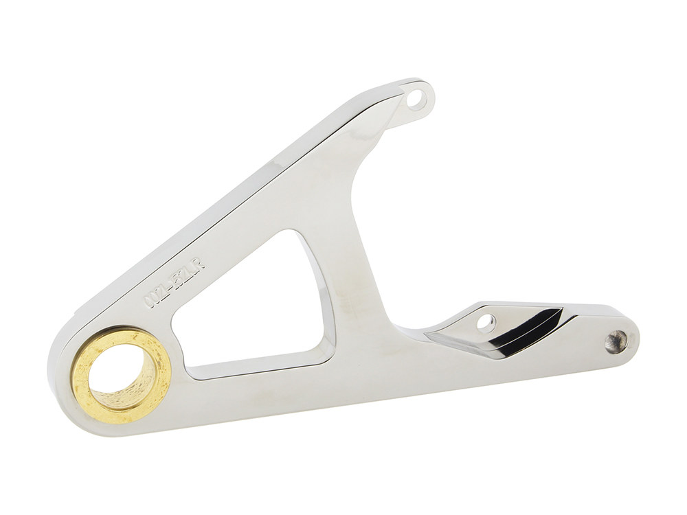 Right Hand Front Caliper Mount - Chrome. Fits Springer Softail FXSTS 1988-1999 with 11.5in. Disc Rotor & when using Performance Machine 125x4S Caliper.