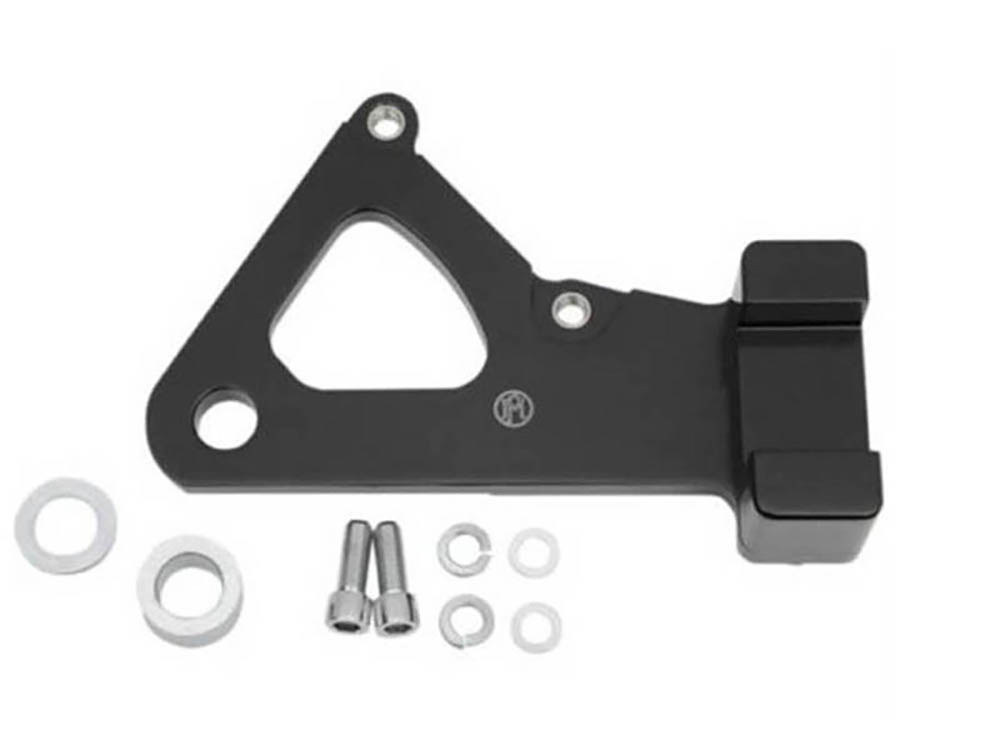 Right Hand Rear Caliper Mount - Black. Fits FXR 1982-1994 & FXWG 1984-1986 Models with 11.5in. Disc Rotor when using Performance Machine 125x4R Caliper.