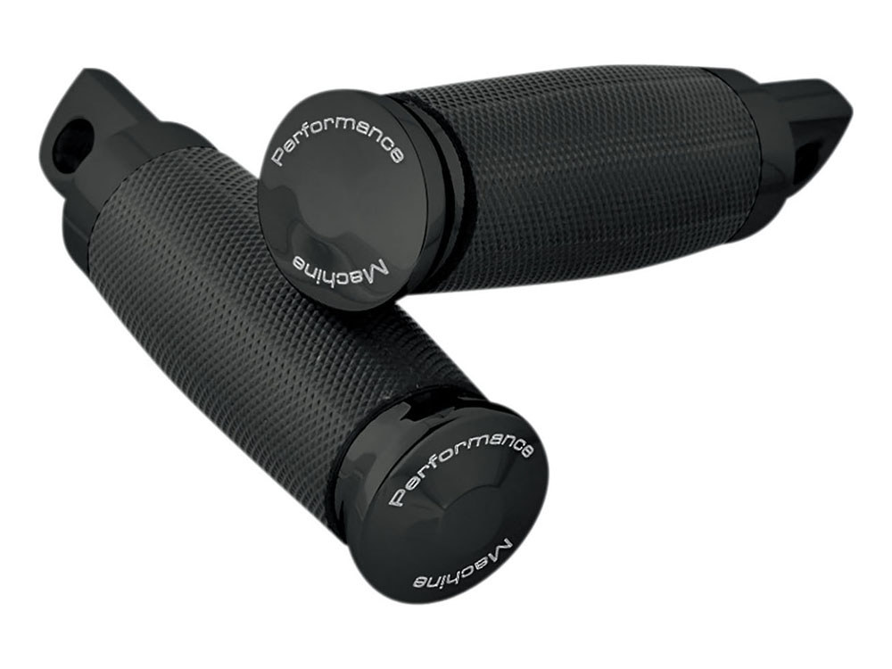 Contour Rubber Wrapped Footpegs - Black.