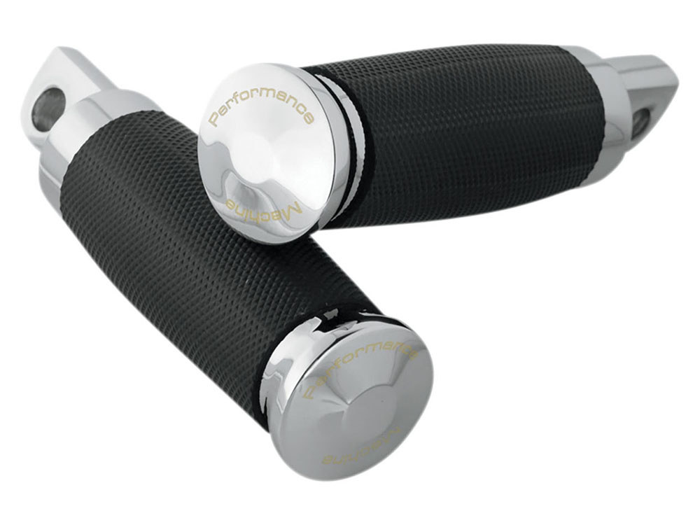 Contour Rubber Wrapped Footpegs - Chrome.