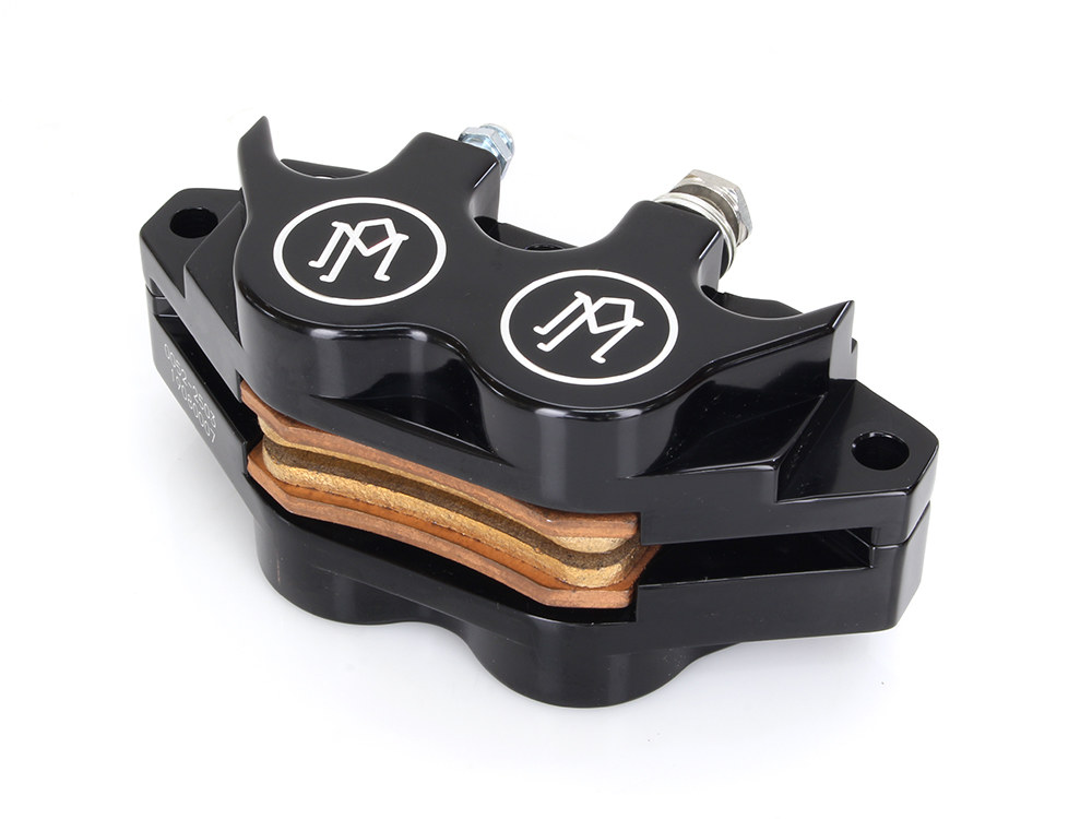 Universal 4 Piston Caliper - Black Contrast Cut.
