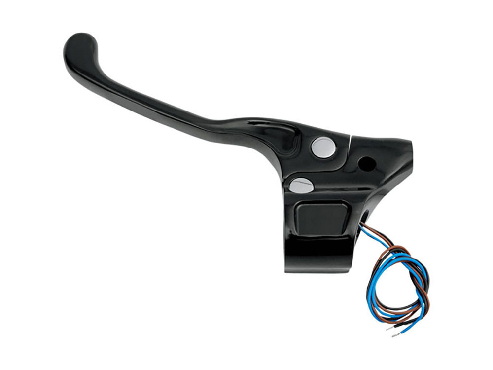 Clutch Perch & Lever Assembly – Black. Fits Big Twin 2007up.
