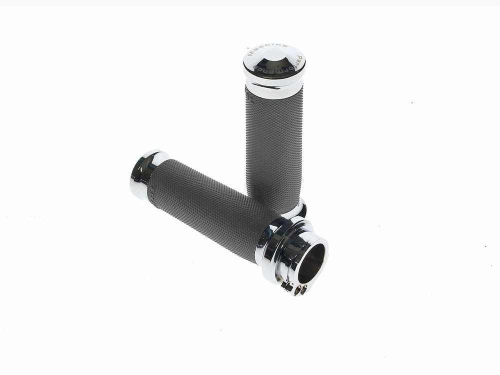 Contour Handgrips - Chrome. Fits H-D with Throttle Cable.