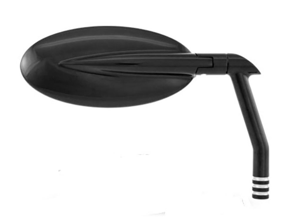 Oval Mirror - Black Contrast Cut.