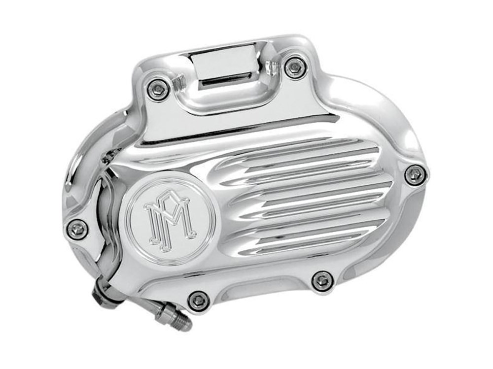 Fluted Hydraulic Clutch Cover – Chrome. Fits Dyna 2006-2017, Softail 2007-2017 & Touring 2007-2013.
