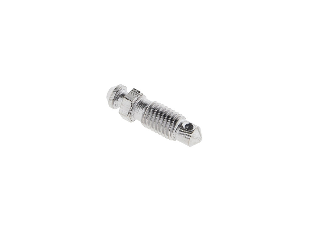 1/4-28 Bleeder Screw - Chrome. Fits Performance Machine 112x6B & 137x4B Calipers.
