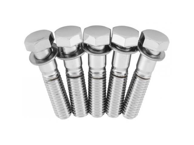 Rear Pulley Bolt Kit – Chrome. Fits H-D 1984up.