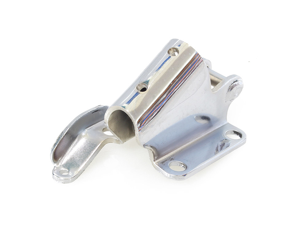 Jiffy Stand Bracket Kit - Chrome. Fits Softail 1984-2006 replacing OEM Bracket & Softail 2007up with After Market Controls.