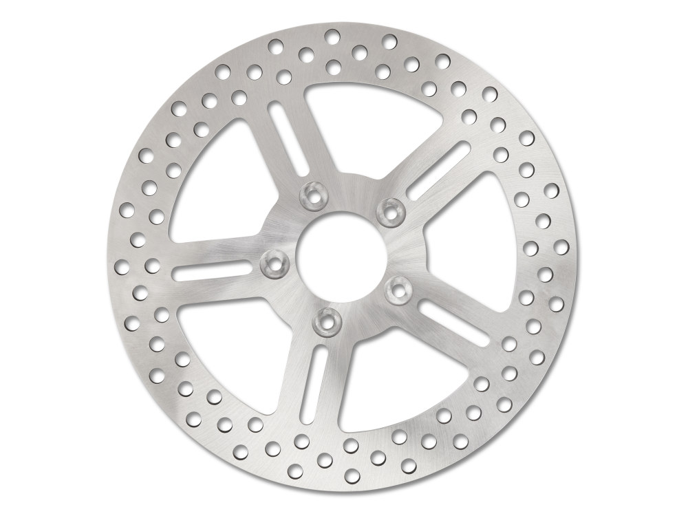 11.5in. Rear Classic 5 Spoke Stainless Steel Disc Rotor. Fits Big Twin 2000up & Sportster 2000-2010.