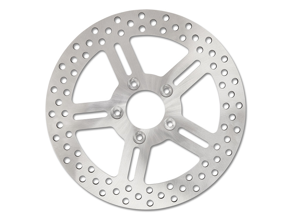 11.5in. Rear Classic 5 Spoke Stainless Steel Disc Rotor. Fits Big Twin 2000up & Sportster 2000-2010.