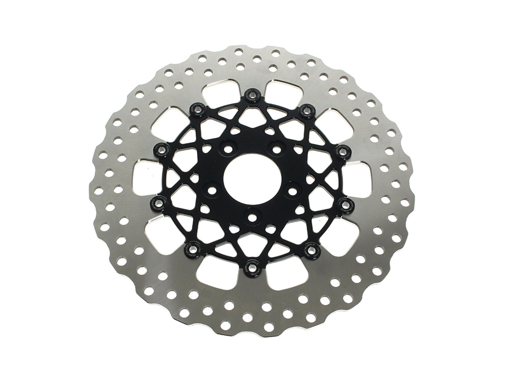 12.6in. Front Speedstar Disc Rotor - Black Anodized. Fits Touring 2024up with Custom Wheel and Hub Mounted 320mm Rotors.