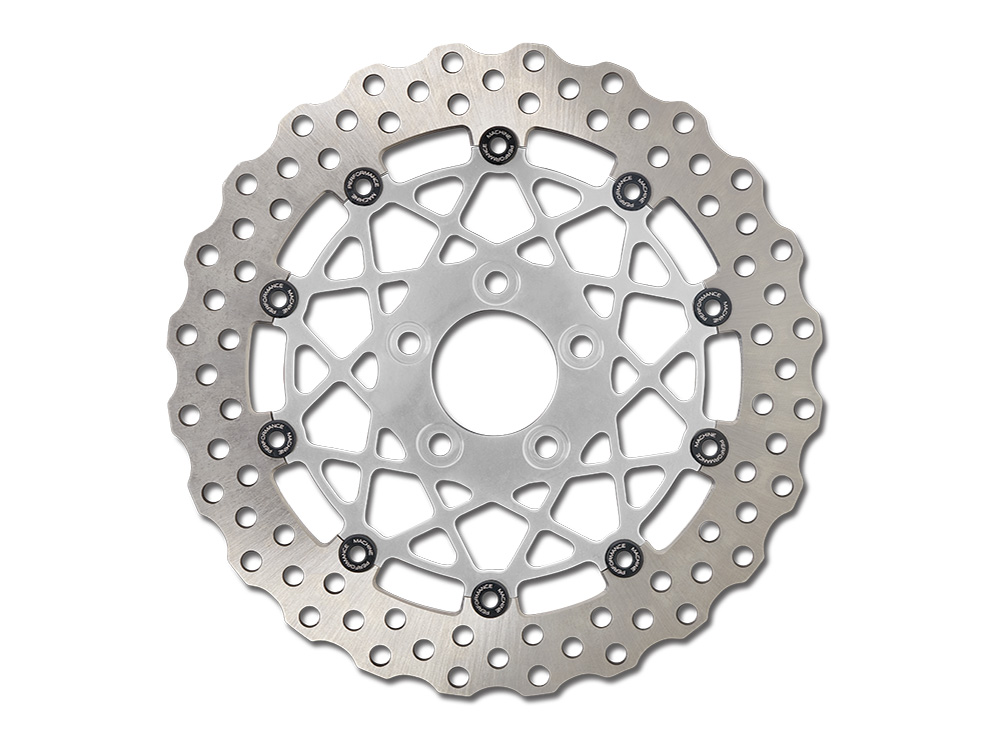 12.6in. Front Speedstar Disc Rotor - Chrome. Fits Touring 2024up with Custom Wheel and Hub Mounted 320mm Rotors.