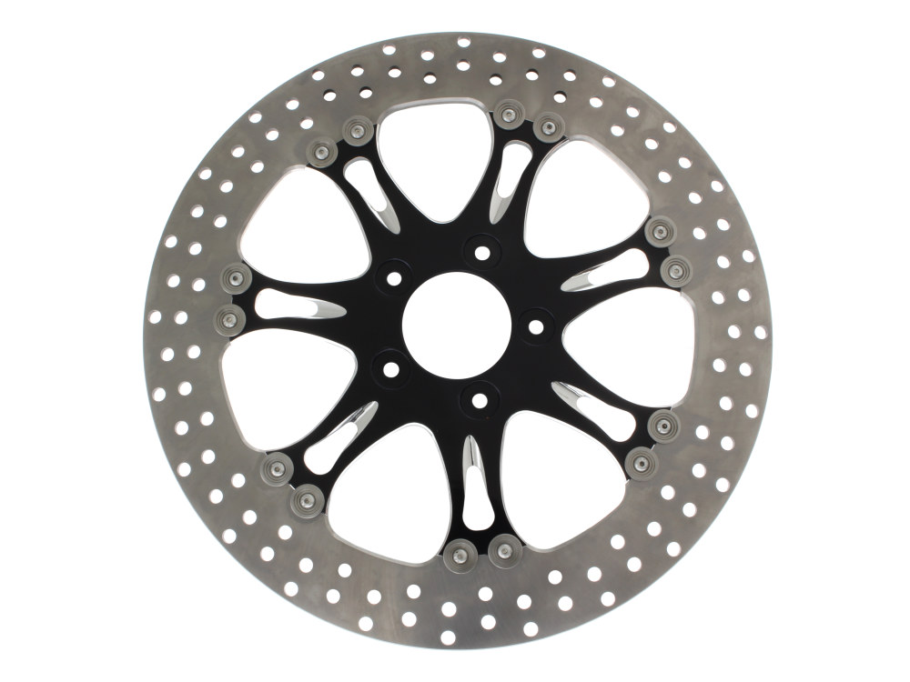 13in. Left Hand Front & Right Hand Front Heathen & Paramount Disc Rotor – Black Contrast Cut Platinum.